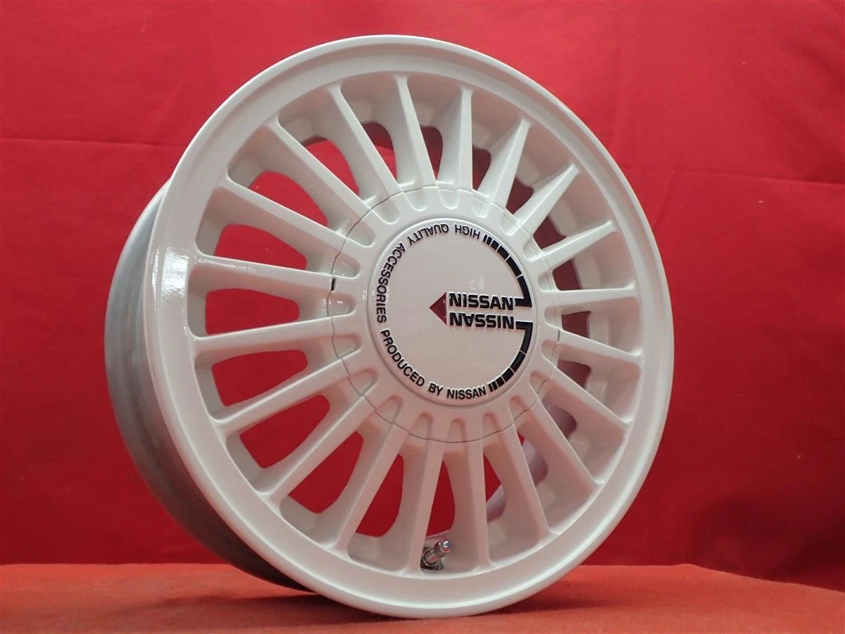 JDM Genuine Nissan Finned Wheels 4Book 5J-13 PCD114.3 4-Hole +45 Hub 6 No Tires - Image 2