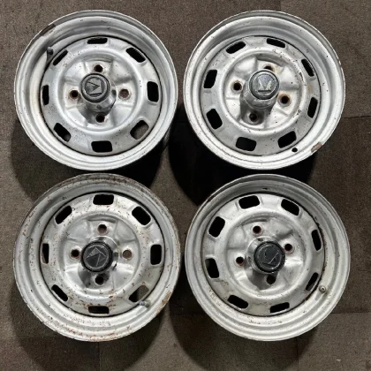 JDM Steel only 4-Book 1313x4.5j PCD114.3 4-hole Mitsubishi TOPY old ca No Tires