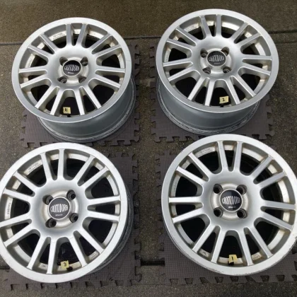 JDM Black Cromodora Race 2000 15 7J +38 100 4Book wheels for Roadster No Tires