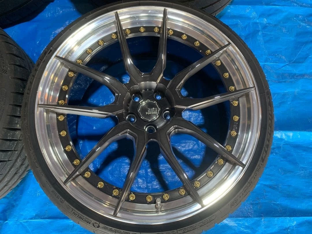 JDM Ferrari F430 F360 BC Forged 20/21 inch Carbon B compatible No Tires - Image 4