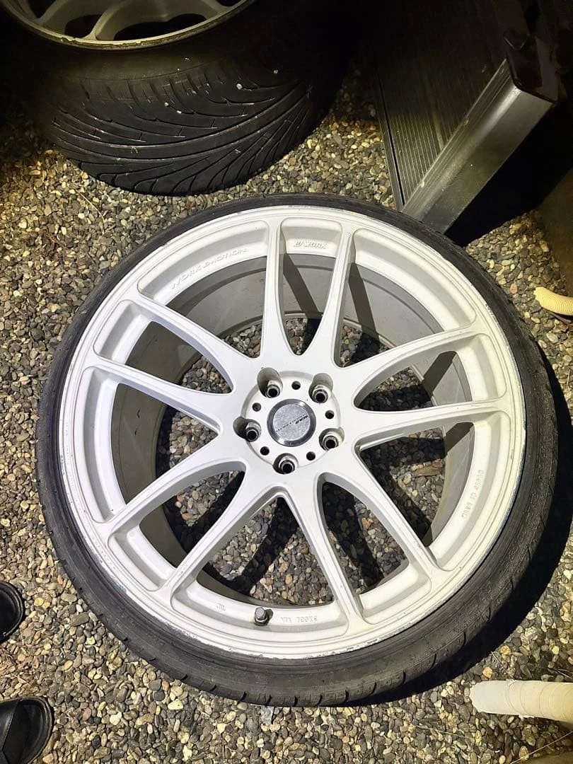 JDM WORK EMOTION CR Kiwami 1910.5j 11j No Tires - Image 3