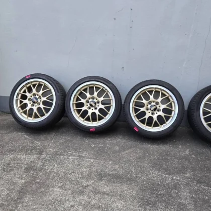 JDM BBS Gold Pirelli Tires Bulky BBS No Tires