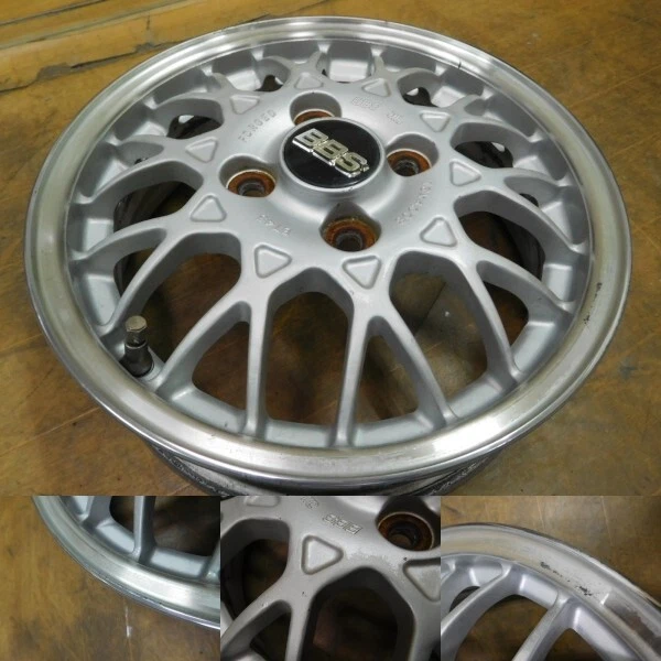 JDM 15-779Beautiful forgingBBS Subaru genuine option 13in 4J +45 wheel No Tires - Image 4