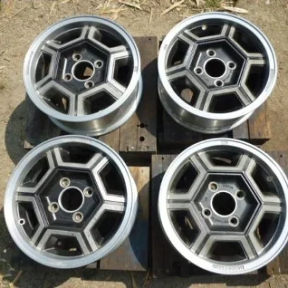 JDM Genuine Nissan 14x5.5 aluminum wheels for Leopard Skyline Fairlady No Tires