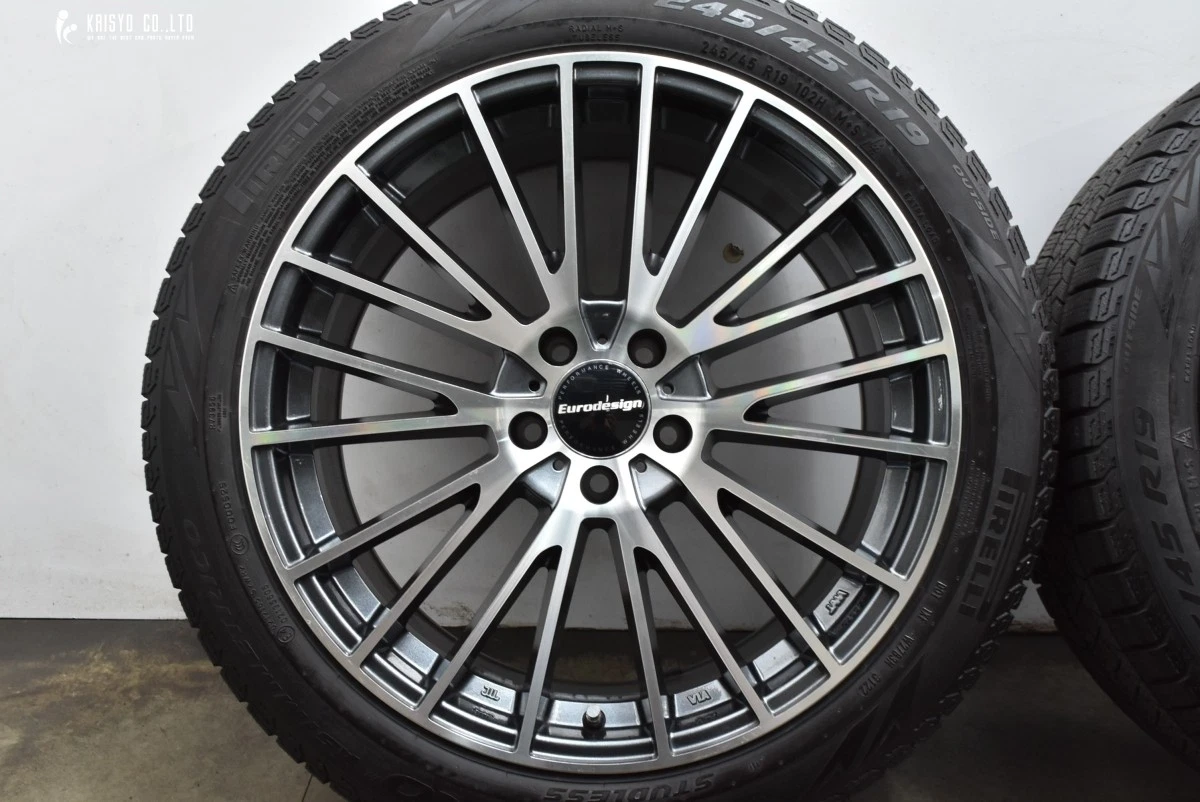 JDM Replacement Euro Design 19-inch 8.5J +33 PCD112 Pirelli Ice Asimme No Tires - Image 5