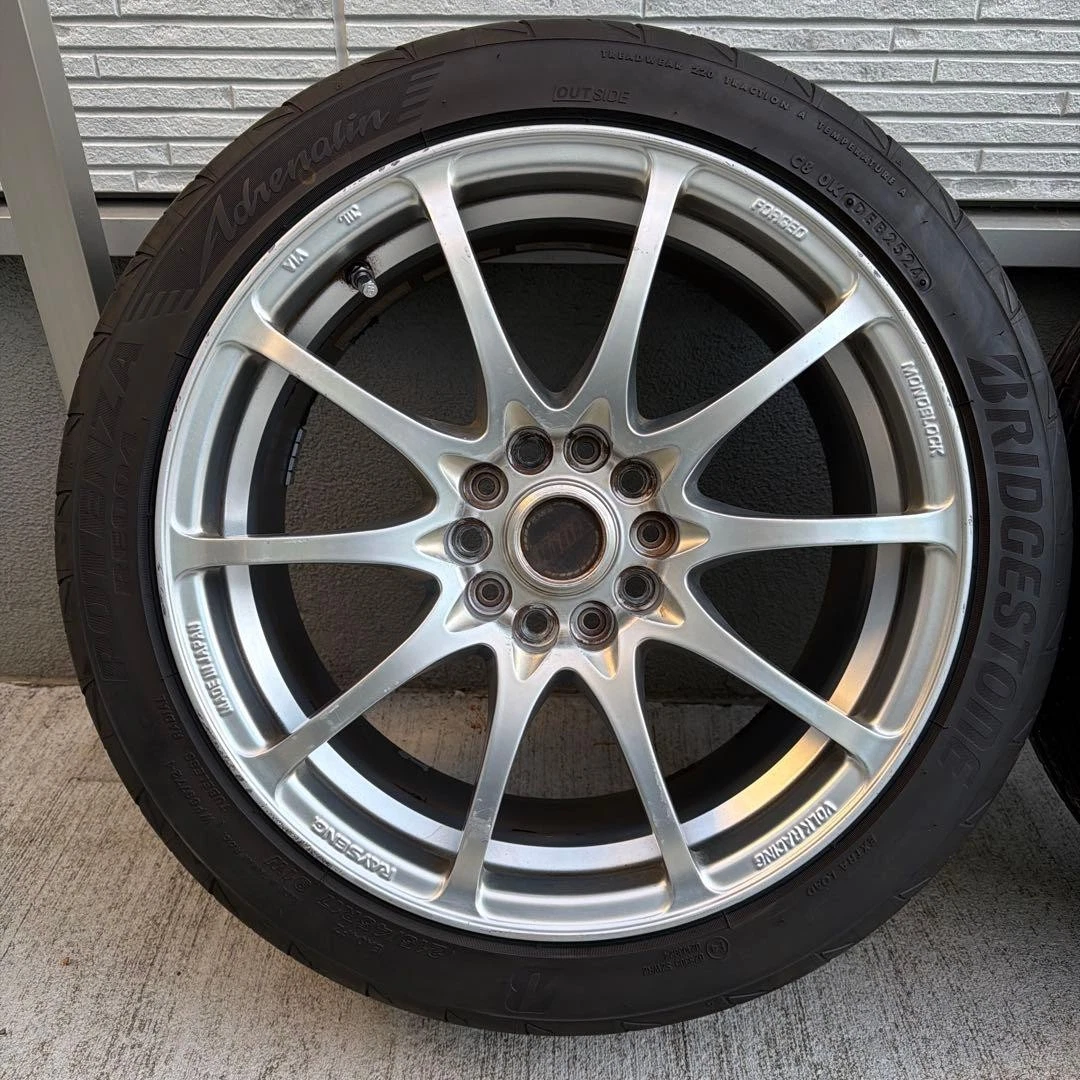 JDM Potenza RAYS CE28NF tires 5-lug for Integra etc. No Tires - Image 2