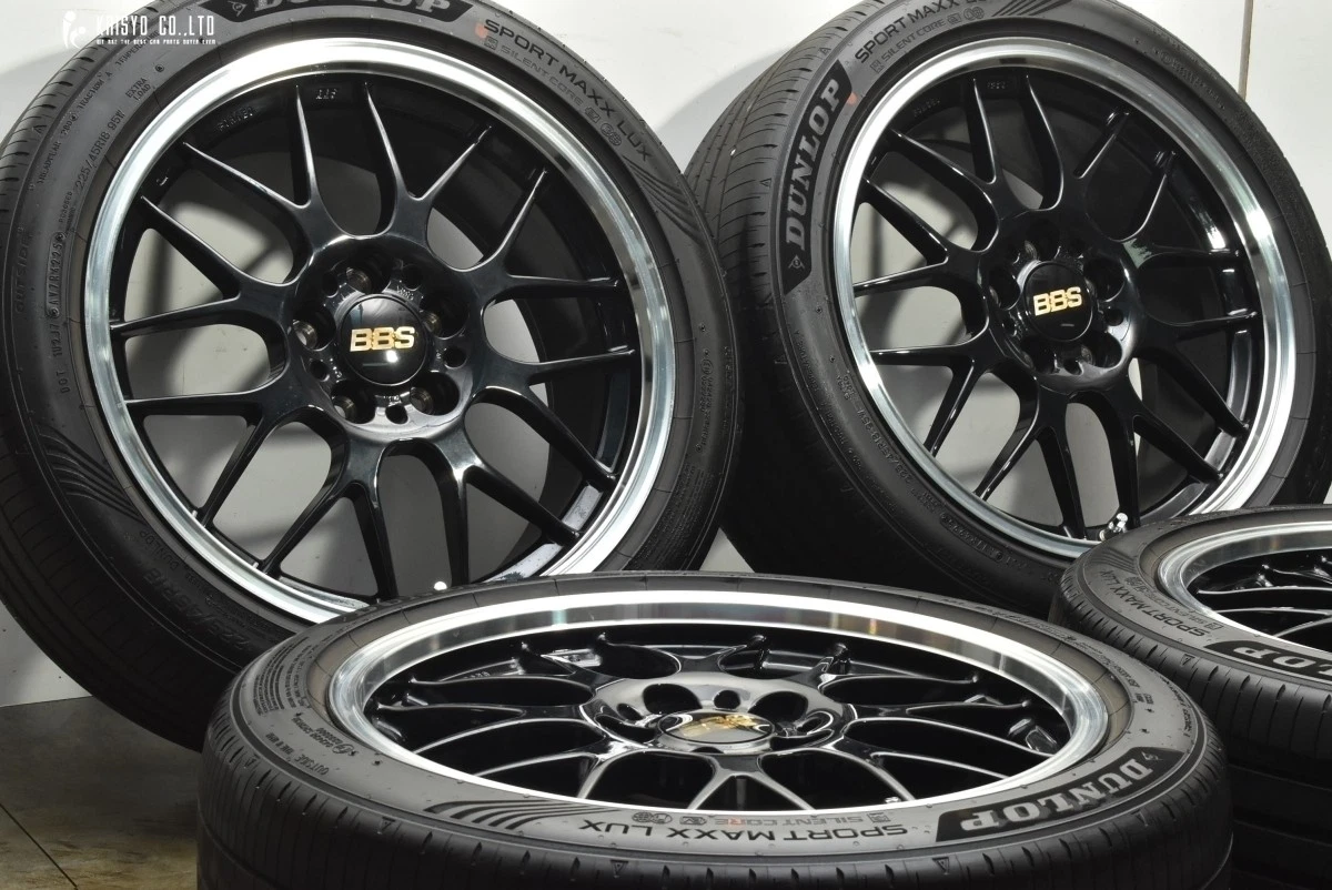 JDM Forged BBS RG-R 18-inch 8J +40 PCD114.3 Dunlop Sports Max LUX 225/ No Tires - Image 2