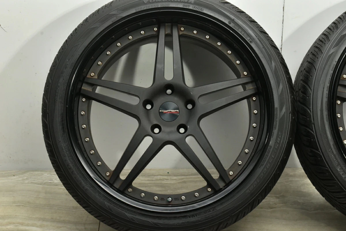 JDM Used HYPER FORGED 4-Book Set 2210.0J x 22 +51 PCD 130 285/35R22 10 No Tires - Image 5