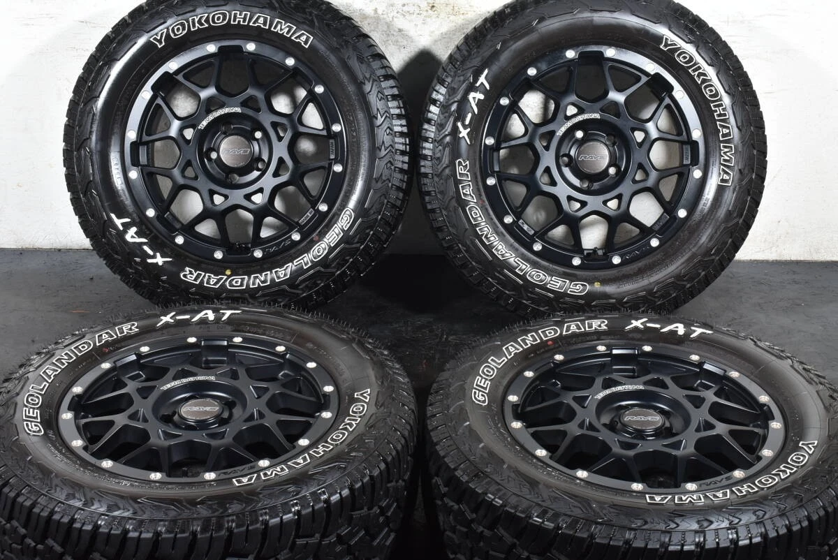 JDM RAYS TEAM DAYTONA M8 17-inch wheels PCD110 7J +35 Yokohama Geoland No Tires