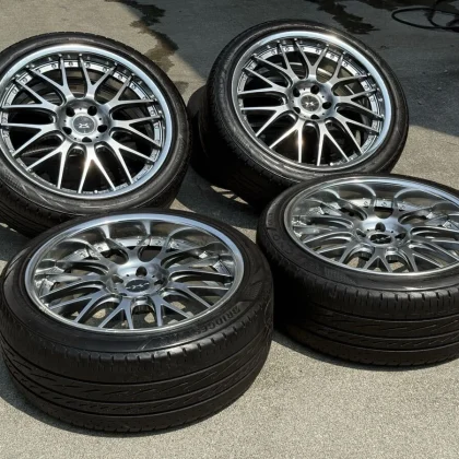 JDM Rare Weds Maverick 709M deep rims plated 245/40R204. Fits Elgrand No Tires