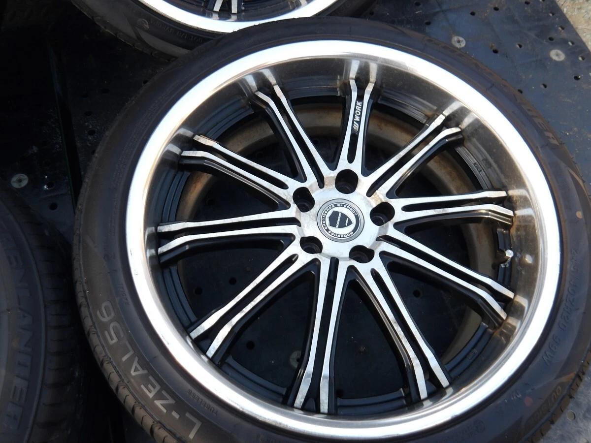 JDM Popular WORK Schbart SC1 SW1 Brushed Polished Tires with Good Groo No Tires - Image 2