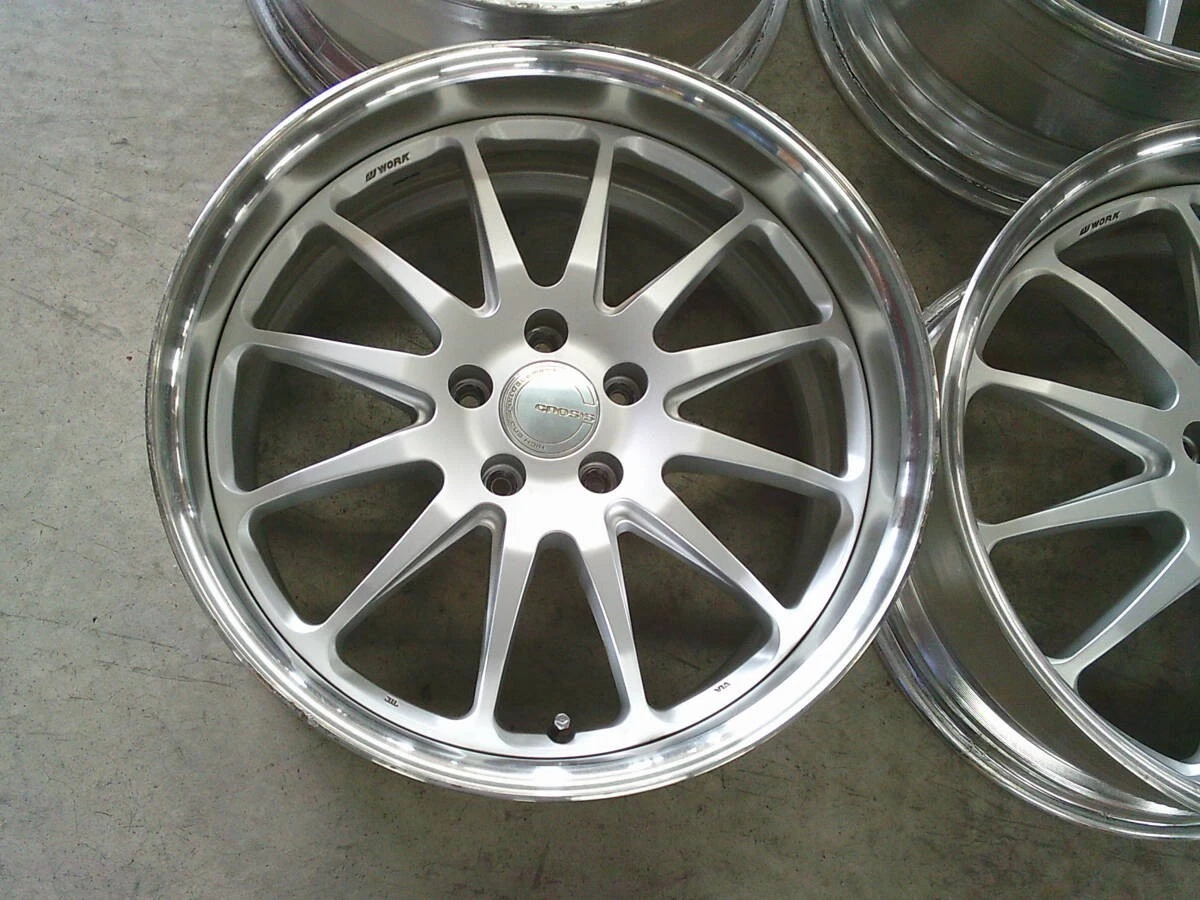 JDM WORK Gnosis HS201 GH1 19-inch wheels 4-piece set 8.5J+27 9.5J+40 W No Tires - Image 2