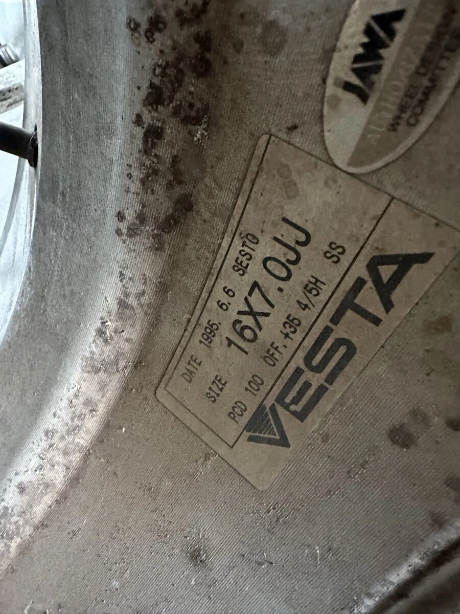 JDM RAYS Vesta 16PCD100 4H 5H 7J sesto bell suspension No Tires - Image 5