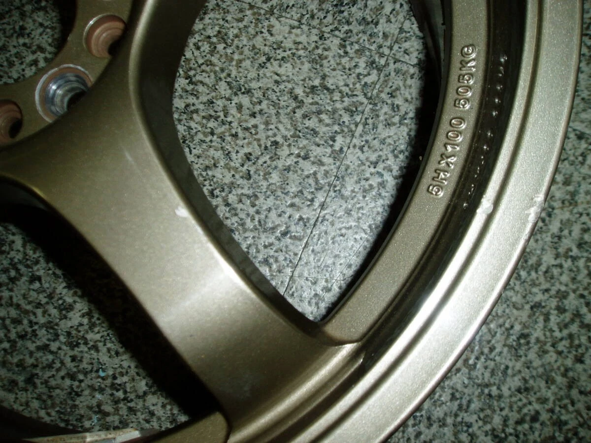 JDM Final Speed Mono Rock 7J17 OFF+48 5H100 Bronze 4Book Used TE37/S No Tires - Image 6