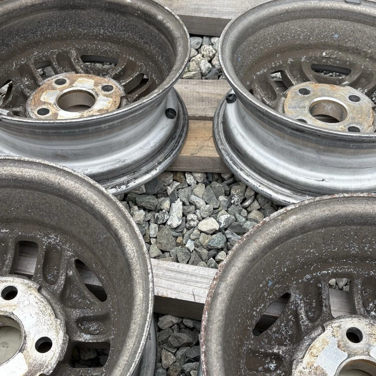 JDM A1 Toyota AE86 Genuine 5J 13-inch Wheels 4-Piece Set Offset 27mm No Tires - Image 8