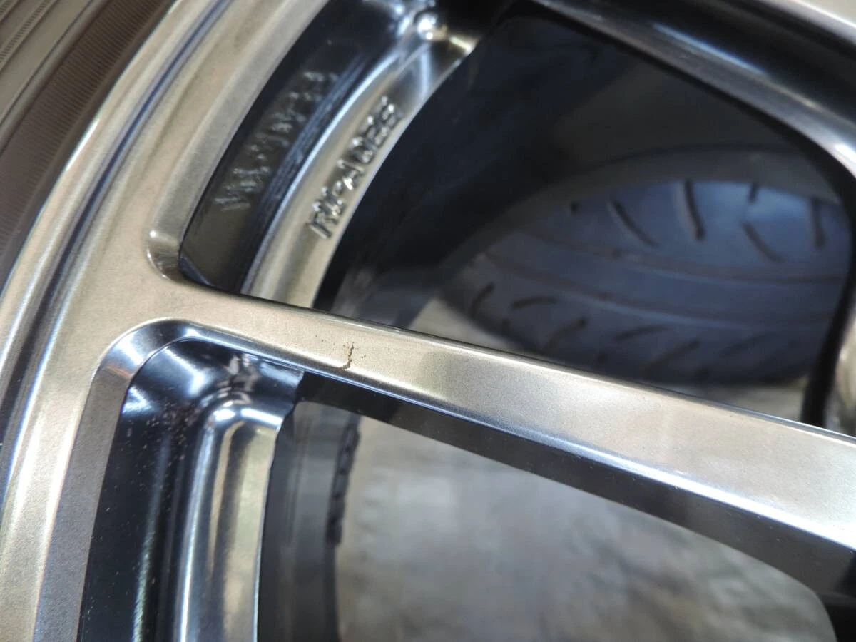 JDM Used BBS RI-A 025 wheels 189J+50 offset 5x120 bolt pattern Dunlop No Tires - Image 5