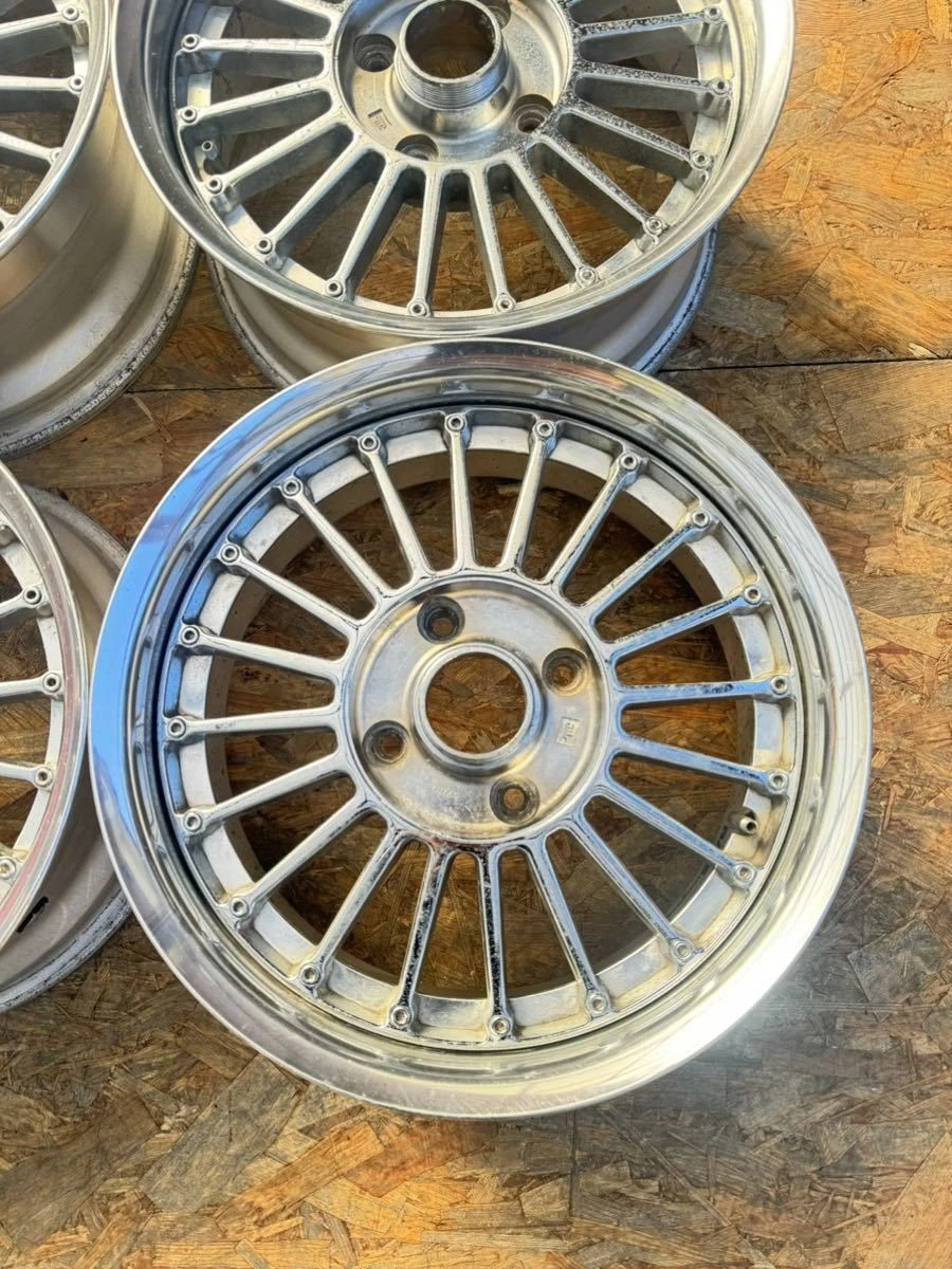 JDM Rare RAYS EMU Finned Wheels Plated 156.5J+19 PCD114.3 4-Hole 4H Ou No Tires - Image 5