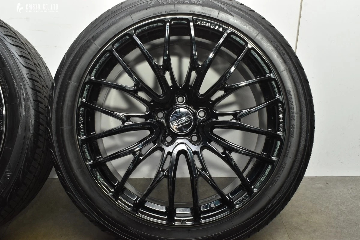 JDM Good condition RAYS HOMURA 2x10 BLACK CLEAR EDITION 20-inch 8.5J + No Tires - Image 6