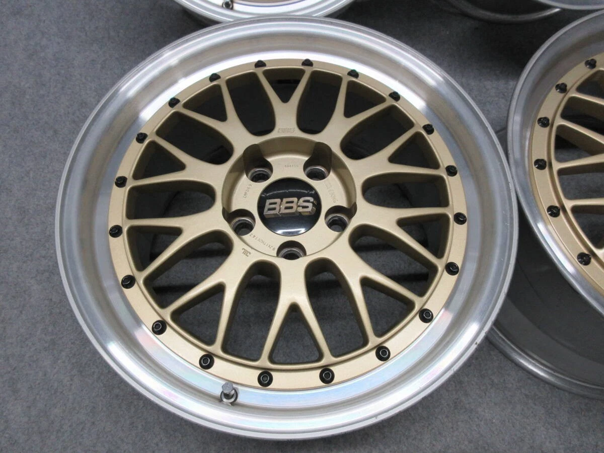 JDM Out of print model popular gold BBS LM 17 Crown Mark X Lexus Elgra No Tires - Image 4
