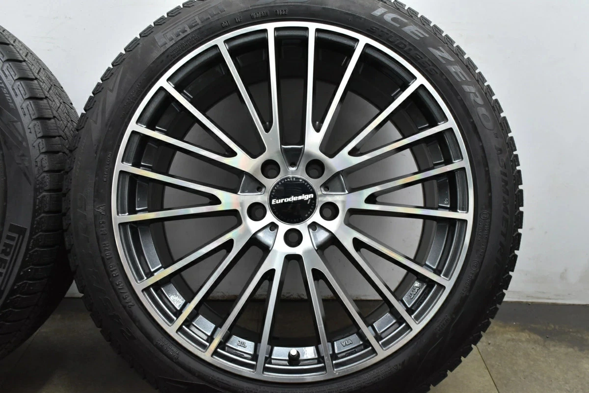 JDM Used Abe Shokai Wheel Set 4-Book Set 198.5J x 19 +33 PCD 112 245/4 No Tires - Image 7