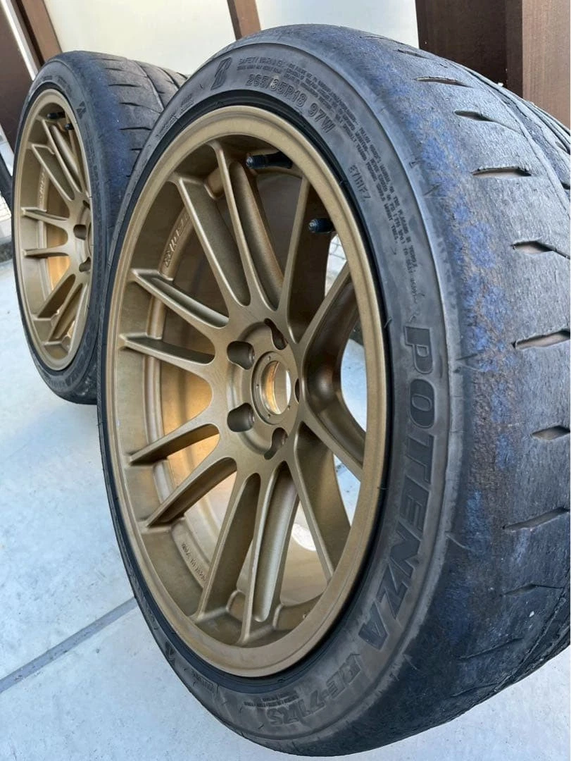 JDM GTC01RR 10J RE-71RS 265-35-18 Used GTRSize No Tires - Image 3