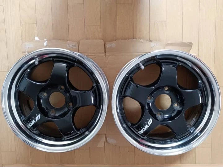 JDM PCD110-4H 6.5J work Meister S1 Deep Rim 2-Book Set No Tires