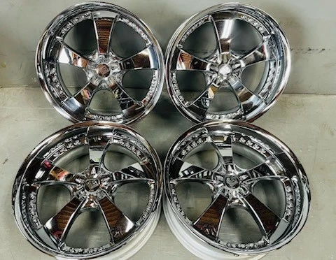 JDM WORK Discontinued LS 105 208.5J +16 114.3/5-Hole 3-Piece O-Disc De No Tires