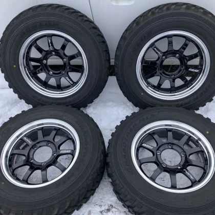 JDM 4-Book Set: Rays A-Lap J 195R16C Wheels with Deep Groove MT-2 JB64 No Tires