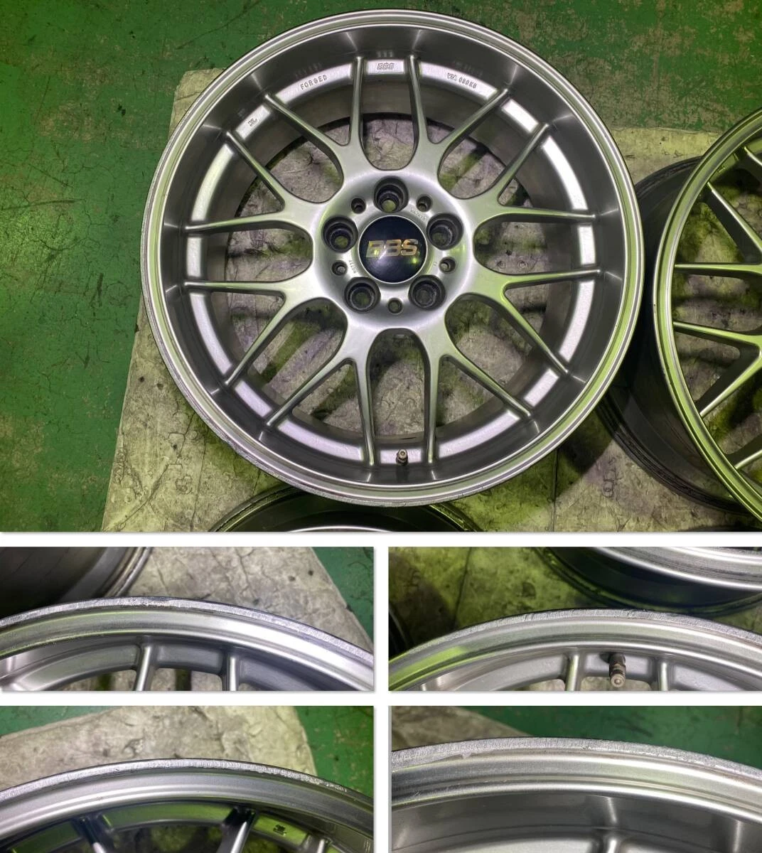 JDM Lightweight forged BBS RG-R RGR RG737 wheels 8.5J +13 PCD120 5H Fo No Tires - Image 4