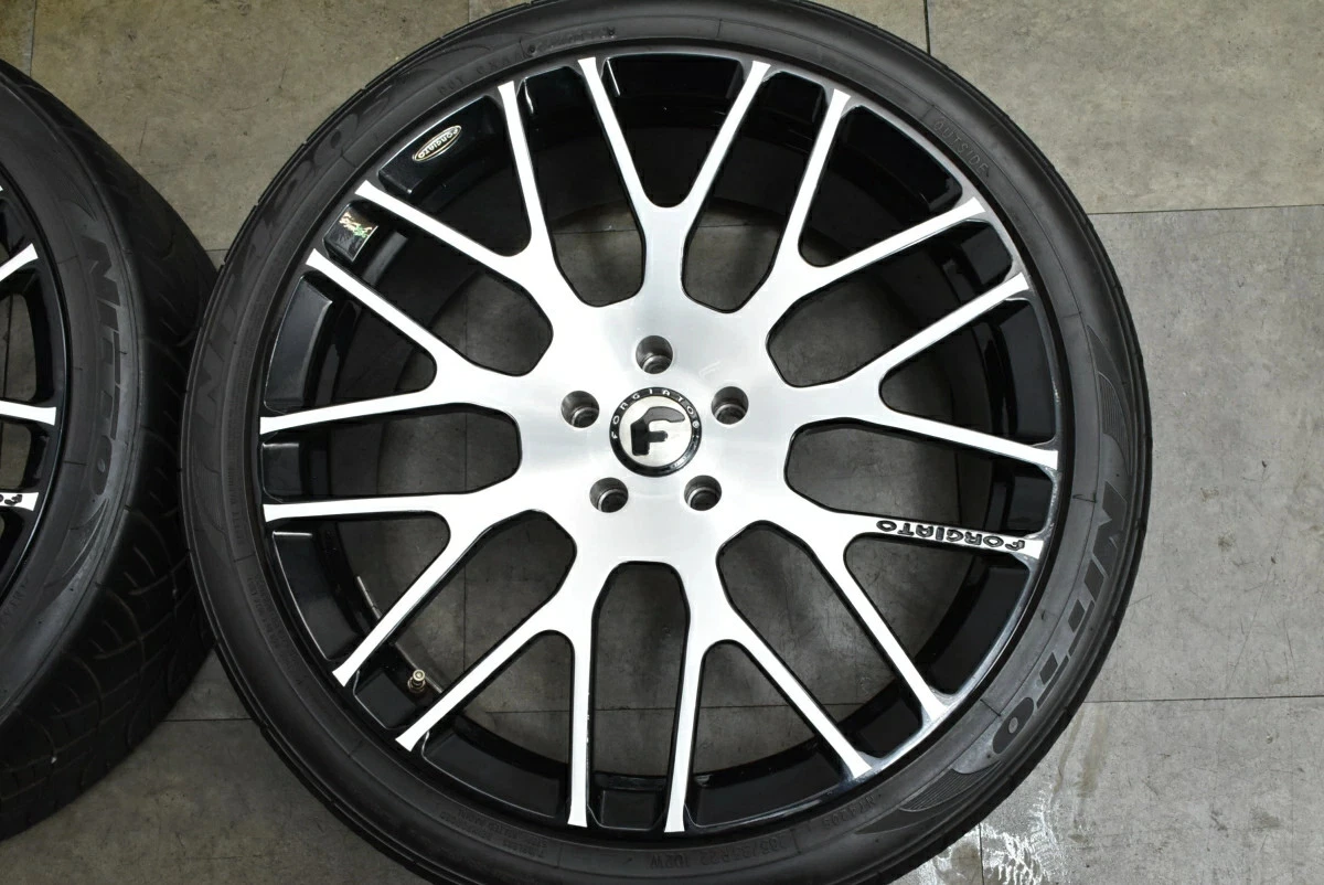 JDM Used FORGIATO 4-Book Set 229.5J x 22+20 PCD 120 265/35R22 102W wit No Tires - Image 5