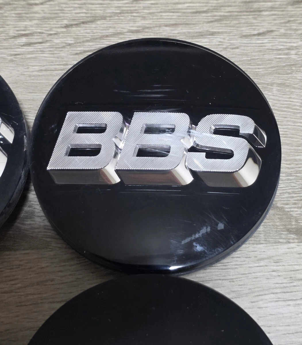 JDM Rare silverletter BBS center caps 70mm for RF LM RG-F RE-L RE-L2 a No Tires - Image 3