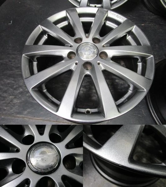 JDM Topy Industries Team Sparco Ballare 7J-16+38 112 Bridgestone Bridg No Tires - Image 5