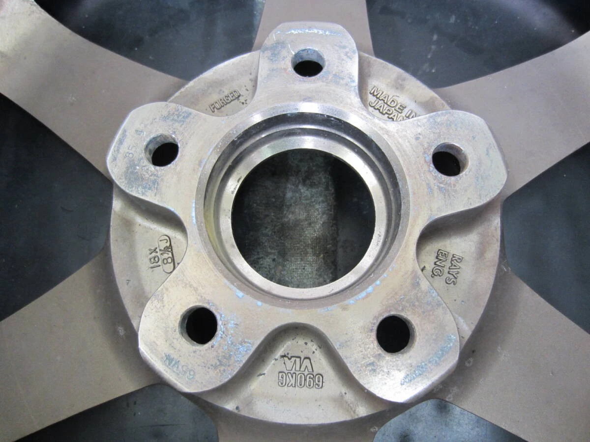 JDM TE37 Bronze 18x8.5J+40 1Book supra caliper clearance spare for JZA No Tires - Image 5