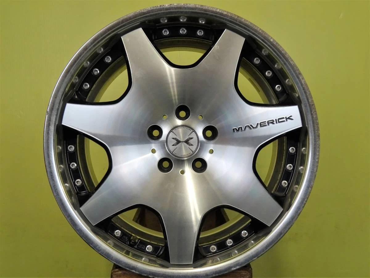 JDM Used 4-wheel Weds Maverick 607D wheels 19 x 8.5J +48 & 9J +45 5H 1 No Tires - Image 2