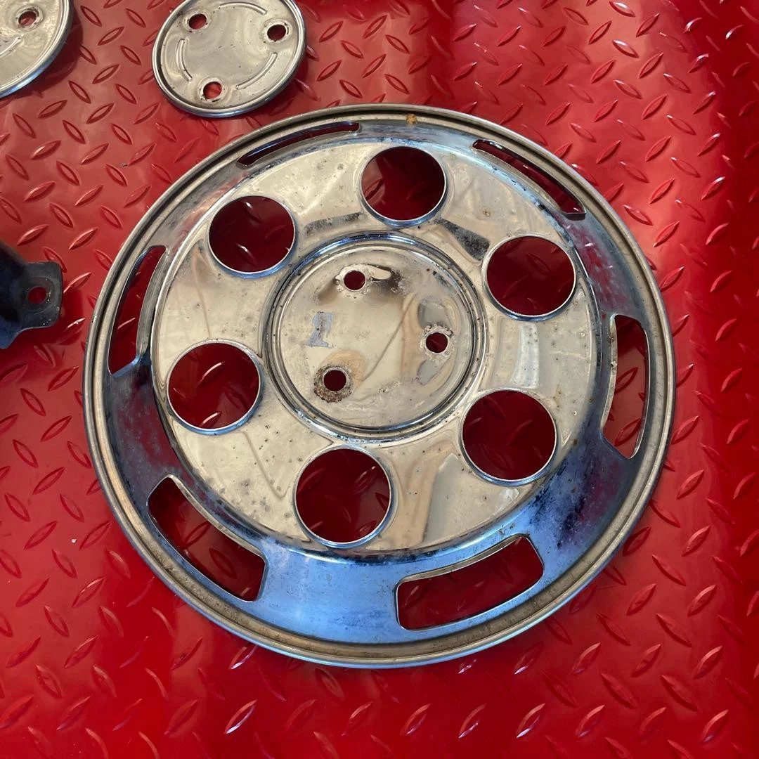 JDM Small size metal plated wheel cap cover for trucks No Tires - Image 11