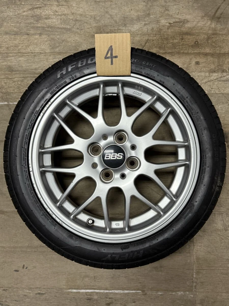 JDM BBS RX280 155J+40 Copen OEM Wheel and Tire Set BBS No Tires - Image 8