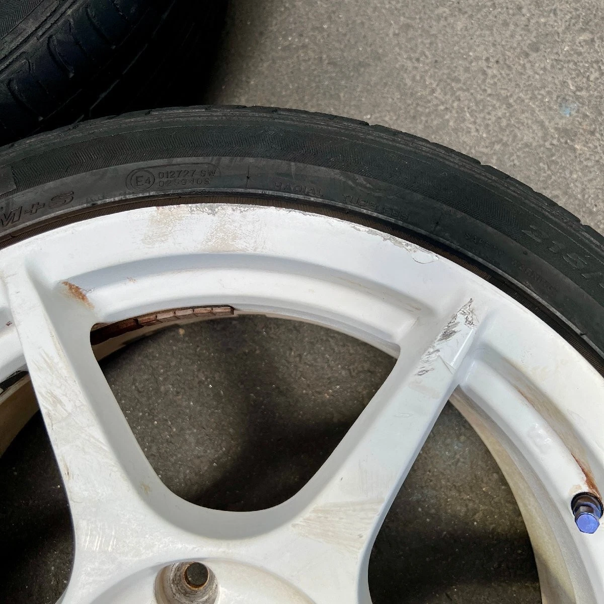 JDM Aftermarket wheels with tires: P1 RACING bar D-Club P1 Racing repa No Tires - Image 7