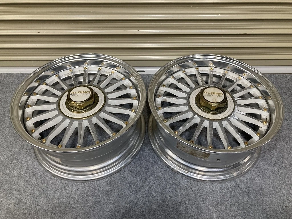 JDM Rare WEDS ALBINO 156.5JJ +16 PCD114.3 4H 2-Book Set Weds Albino U1 No Tires