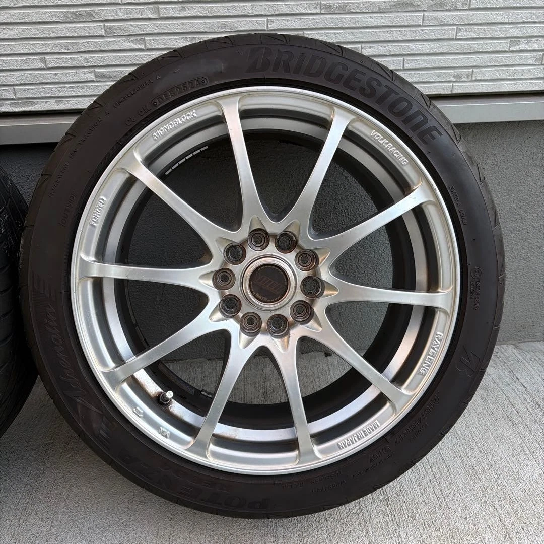 JDM Potenza RAYS CE28NF tires 5-lug for Integra etc. No Tires - Image 5
