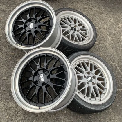 JDM BBS LM LMP081 18-inch aluminum wheels PCD 114.3 9J+40 crown compat No Tires