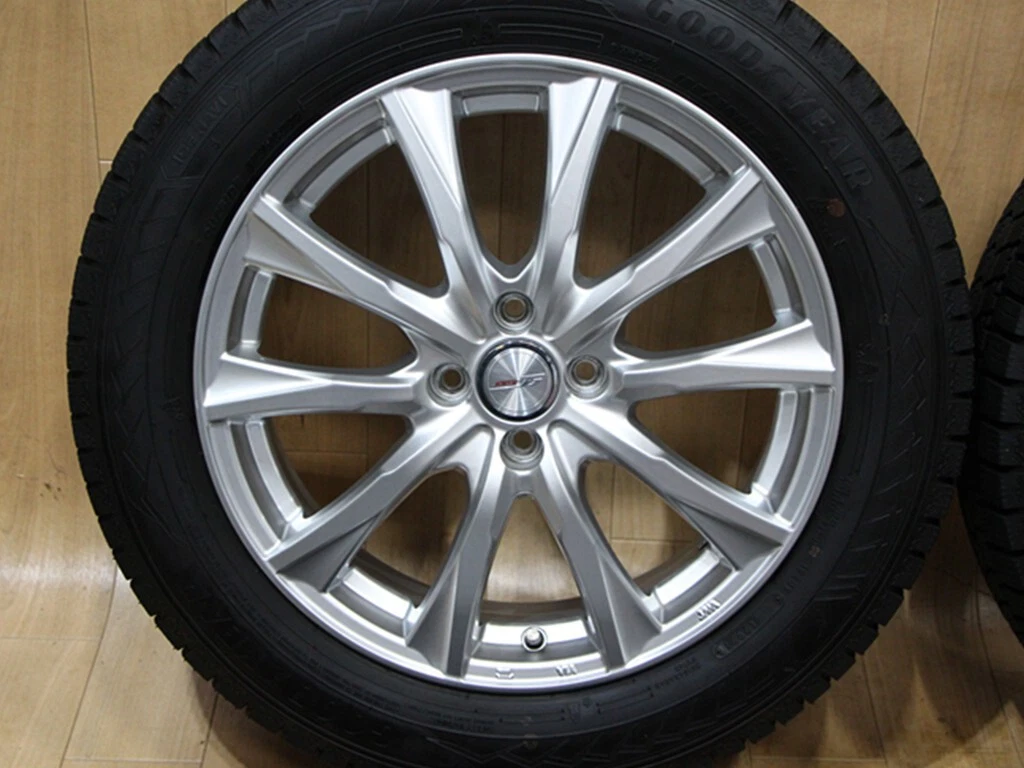 JDM B755 WEDS JOKER 17X6J+40 PCD100 Domestic tires Goodyear ICE NAVI 8 No Tires - Image 2