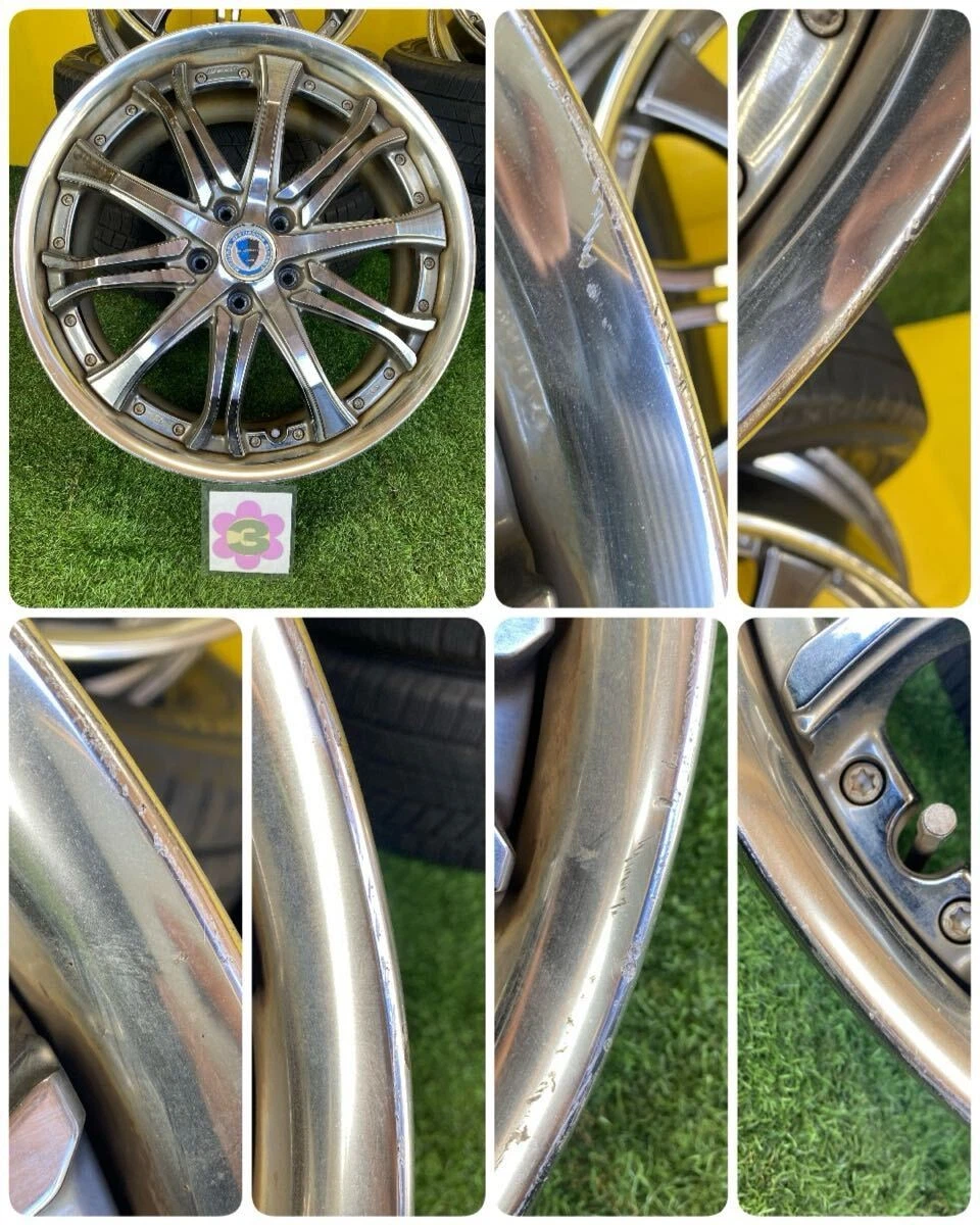 JDM WORK Schwert SC6 Aluminum Wheels 4-Piece Set 198.0J Offset +55 PCD No Tires - Image 5