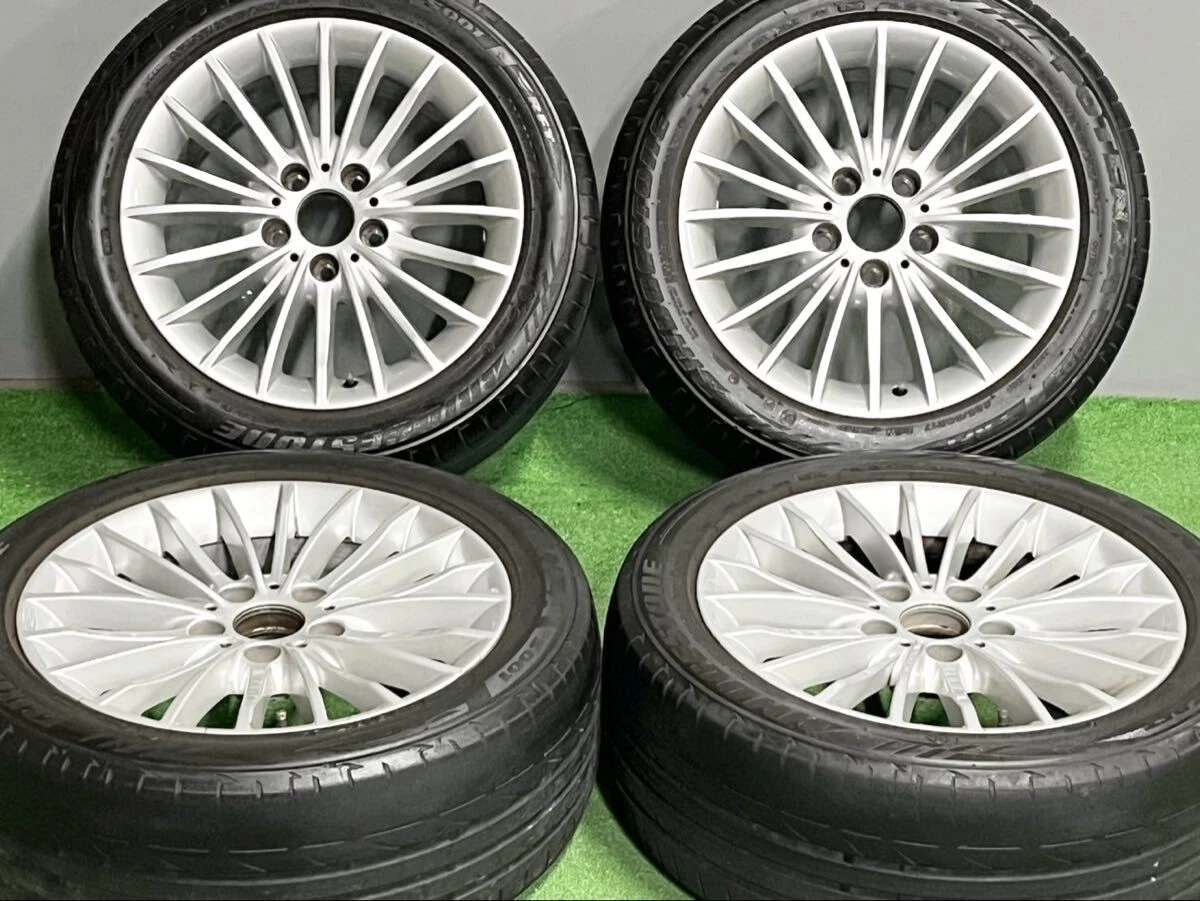 JDM BMW F30 3series OEM 17-inch 7.5J +37 PCD120 Potenza S001 225/50R17 No Tires