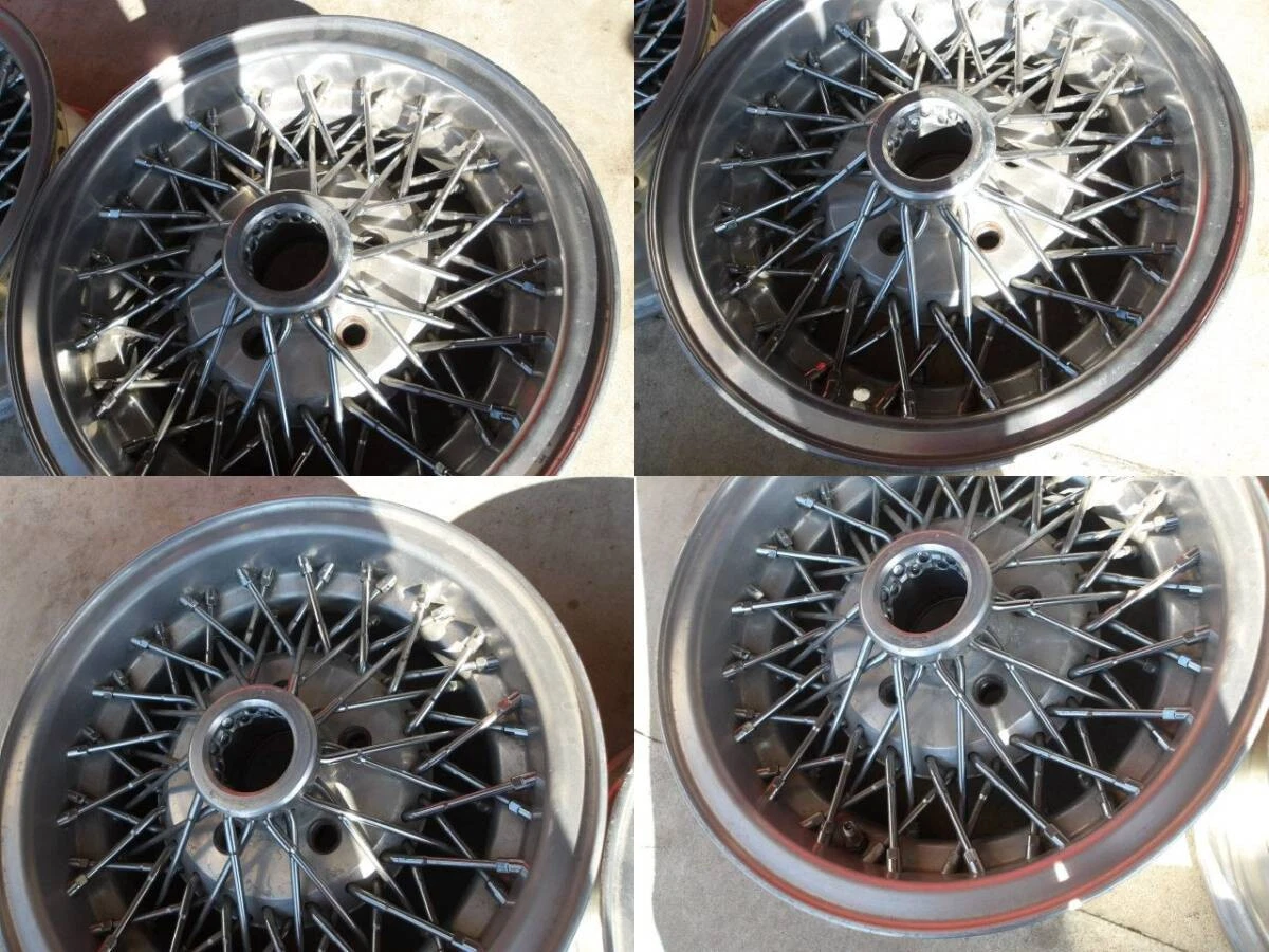 JDM Repair Base VOLK Wire Mesh PCD114.3 6.5J ET11 Old Car No Tires - Image 9