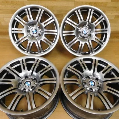 JDM 15-781Rare forged BMW E46 M3 genuine 19-inch wheels 9.5J +27 8J +4 No Tires