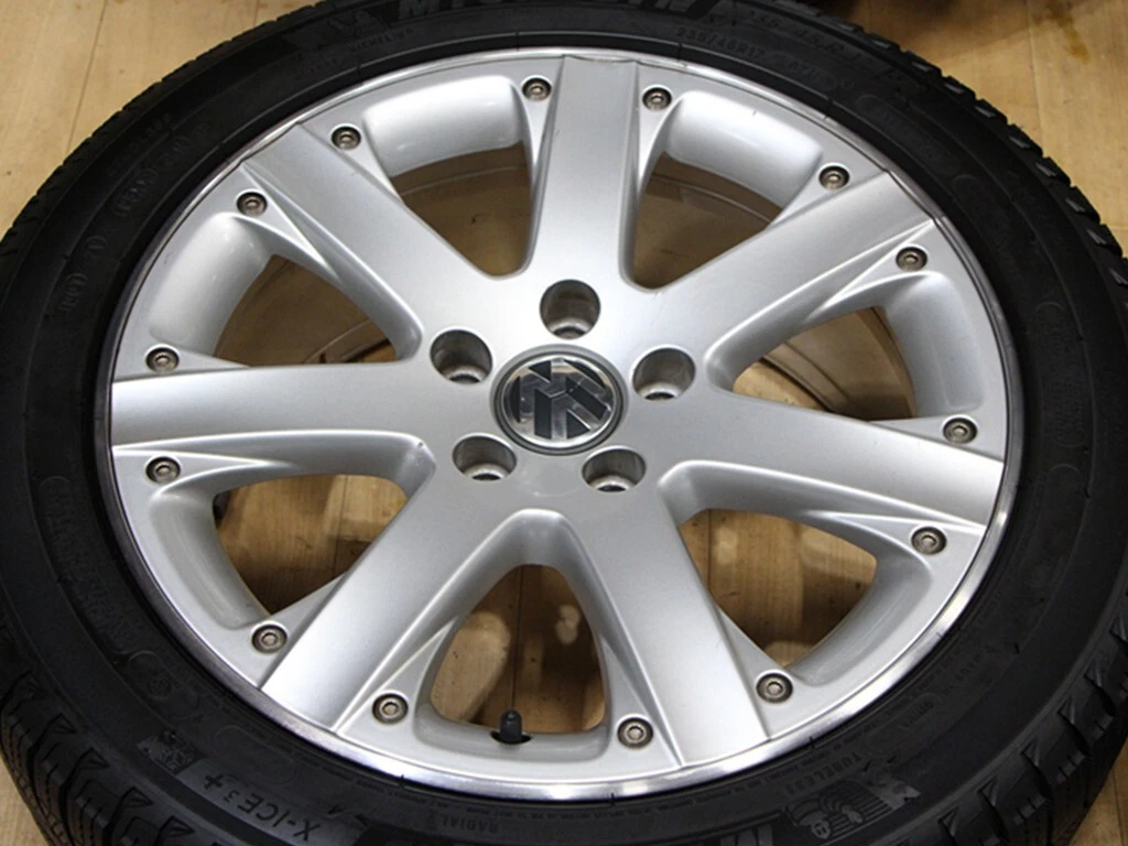 JDM B507 Rare BBS RT249 tires genuine VW 17x7.5J+47 PCD112 235/45R17 M No Tires - Image 4