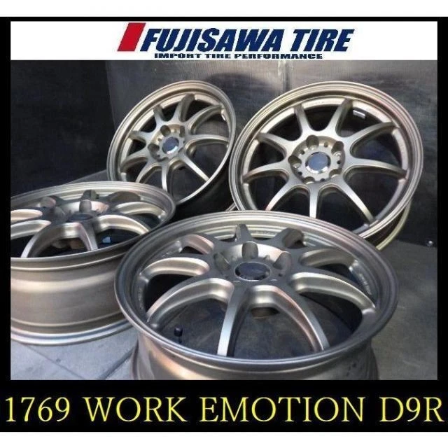 JDM 1769 FK01111294 WORK EMOTION D9R 17x7J 5-hole PCD114.3 +38 4-wheel No Tires