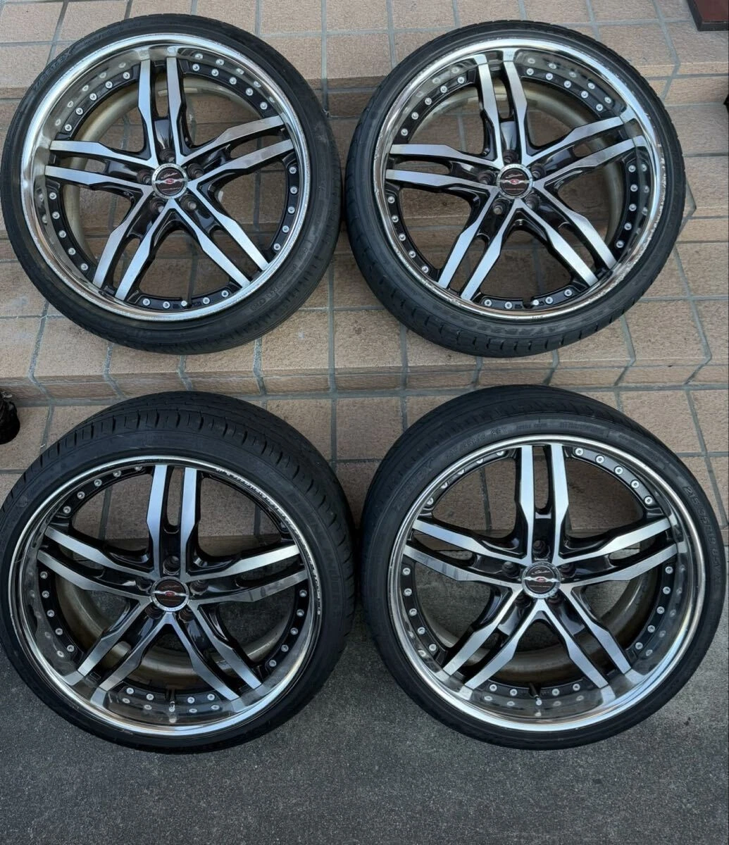 JDM Shallen 5H 8J deep rims for Prius 50 series and Prius 30 series PC No Tires
