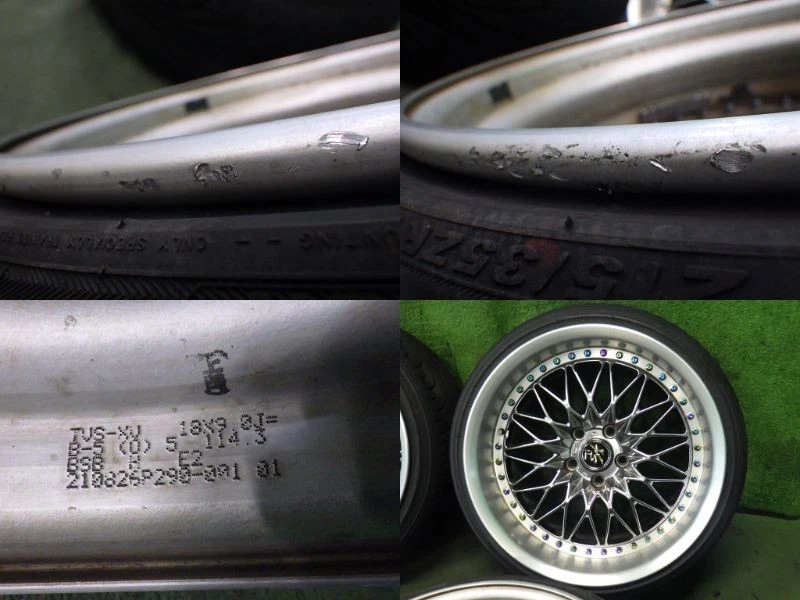 JDM Work VS-XV 189J -5B 10J +7D PCD114.3 5-lug deep rim 97mm aluminum No Tires - Image 6