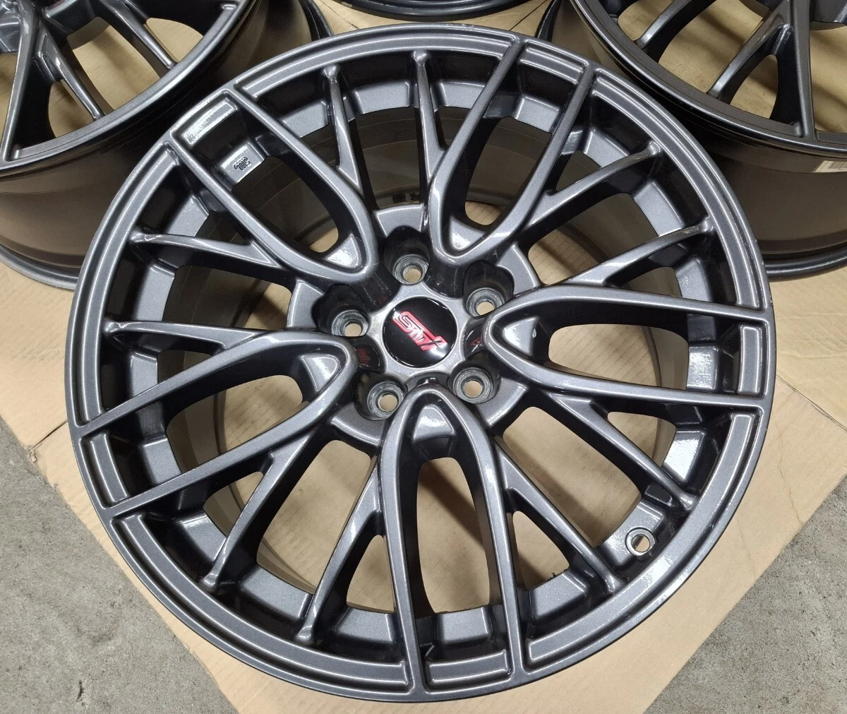 JDM Subaru WRX STI genuine 188.5J wheels 4-wheel set compatible with L No Tires - Image 8